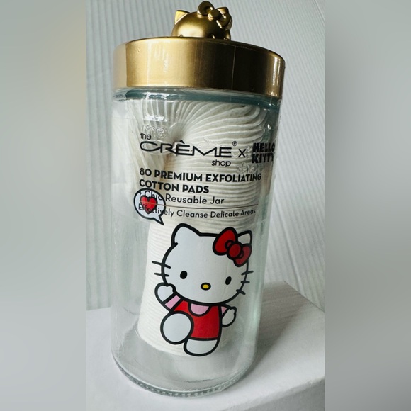💚 HELLO KITTY-Cotton pads in an adorable, reusable Hello Kitty container - Picture 6 of 11